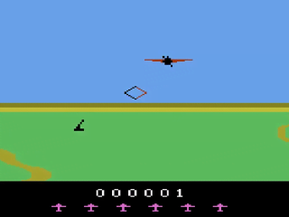 Spitfire Attack title screen for Atari 2600